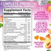 Prenatal Vitamins for Women 1335mcg - Pregnancy Vitamins Gummies with Folic Acid, Vitamin A, C, D3, B12, B6 - Prenatal Multivitamin Gummy for for Fetal Support, Pregnant & Nursing Women - 60 Gummies view 2