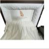 Beautiful Two Toned Blue Casket/Gold Hardware/White Interior view 3