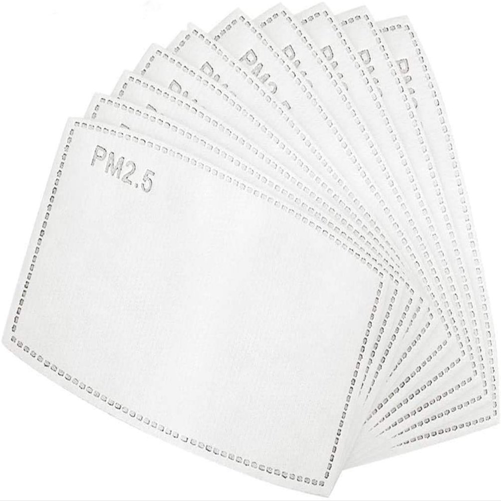20 Pcs Replaceable 5 Layers PM2.5 Carbon Masks Filter for Adult