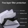 20 Pcs Replaceable 5 Layers PM2.5 Carbon Masks Filter for Adult view 4
