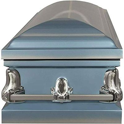 New Diamond Blue/Silver Casket Save Thousands ON Funeral Cost!!!