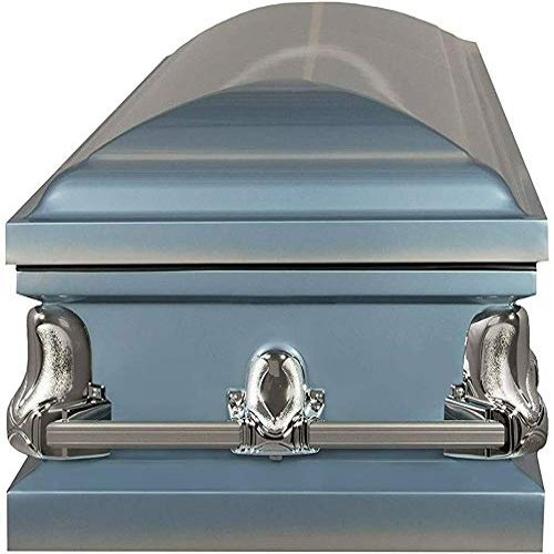New Diamond Blue/Silver Casket Save Thousands ON Funeral Cost!!!