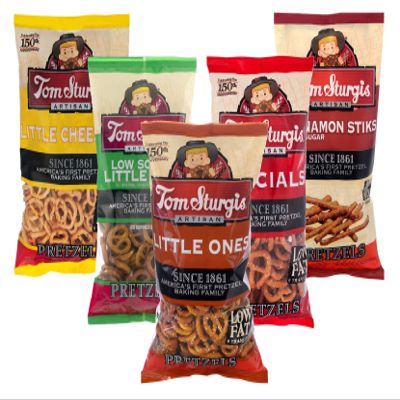 Tom Sturgis Pretzels: Little Ones, Low Sodium Little Ones, Specials, Little Cheesers & Cinnamon Stiks Variety 5-Pack