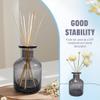1PCS 150ml/5oz Empty Refillable Glass Diffuser Bottle Exquisite Essential Oils Container for DIY Replacement Aromatherapy Diffuser Sticks Sets Essential Oils Crafts Decor(Grey) view 4