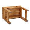 Shower/Bath Stools Wooden Shower Seat Bathroom Bench Curved Design Waterproof Wood Bathtub Spa Chair for the Elderly Disabled Anti-Slip Heavy Duty Change Shoes Stool Foot Rest ( Size : 503040cm ) view 4