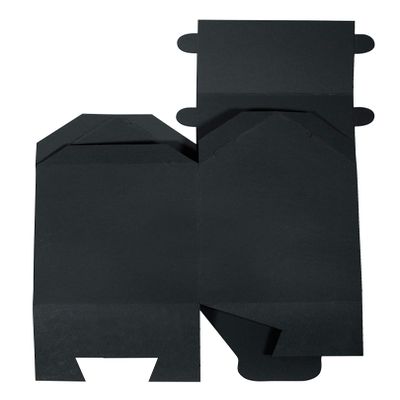Rayher 67347576 Folding Box House, Black, 7.5 x 7.5 x 14 cm, Set of 6, pkg of 6