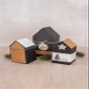 Rayher 67347576 Folding Box House, Black, 7.5 x 7.5 x 14 cm, Set of 6, pkg of 6 view 3