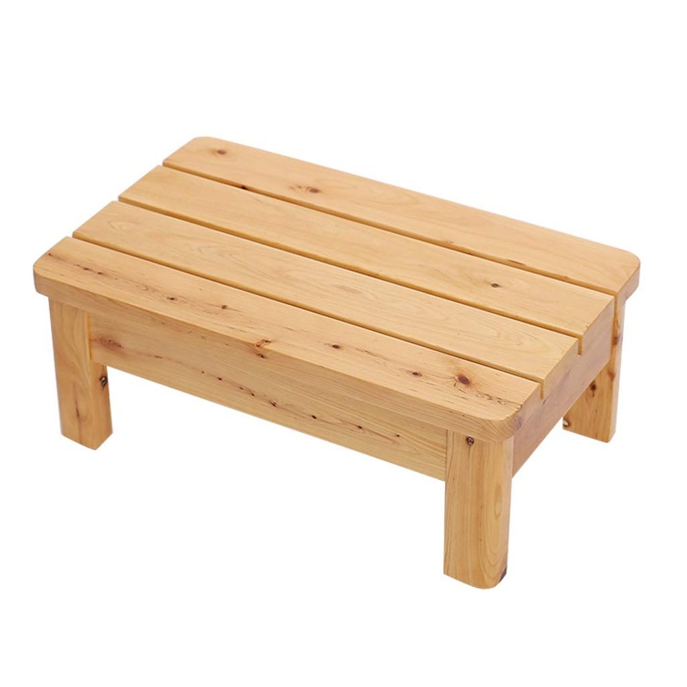 Shower/Bath Stools Wooden Shower Seat Bathroom Bench Curved Design Waterproof Wood Bathtub Spa Chair for the Elderly Disabled Anti-Slip Heavy Duty Change Shoes Stool Foot Rest ( Size : 503020cm )