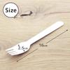 00653698 Disposable Forks, Nakamura Wooden Forks, 6.3 inches (160 mm), Naked, 100 Pieces, 50 Bags view 3