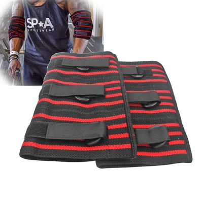 Adjustable Elbow Sleeve, 1 Pair Strong Elebow Support Brace Compression Powerlifting, Weightlifting Man (L)