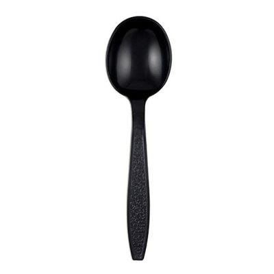 NetChoice 406113 Heavy Weight Soup Spoon, Polystyrene, Black; 1000/Case - New