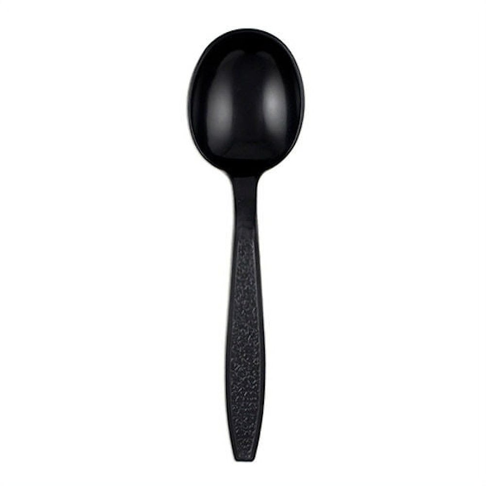 NetChoice 406113 Heavy Weight Soup Spoon, Polystyrene, Black; 1000/Case - New
