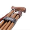 KMINA Foldable Cane for Women and Men, Lightweight, Height Adjustable, Comfortable Ergonomic Wood Handle, Balancing Mobility Aid, Folding Walking Cane, PRO Model view 3