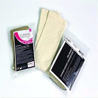 CircAid Juxta-Fit Premium Lower Legging Short Beige Medium Reg Short CJF12002