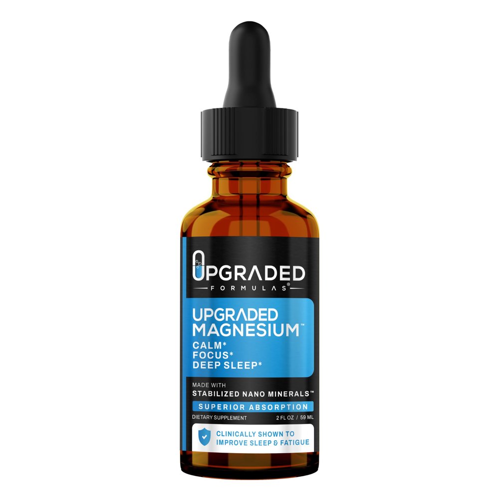 Upgraded Formulas Nano Minerals and Magnesium Liquid Supplement - Deep Sleep, Calm and Stress Support - Vegan, Natural (30 Servings)