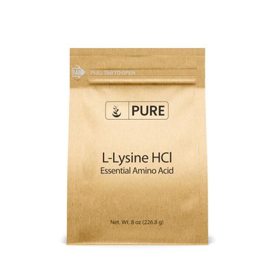 Pure Original Ingredients L-Lysine HCl (8 oz) Alpha Amino Acid, Non-GMO, Gluten-Free
