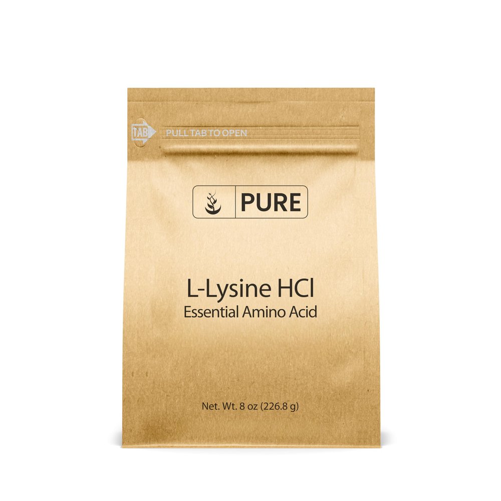Pure Original Ingredients L-Lysine HCl (8 oz) Alpha Amino Acid, Non-GMO, Gluten-Free