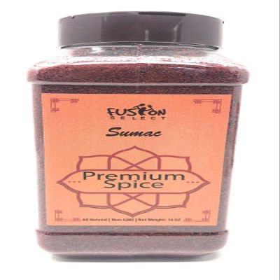 100% Pure Sumac, 100% Natural Sumac Powder | No Salt | Non-GMO | Middle Eastern Spices | | Double Lids Jar (14 Ounce)