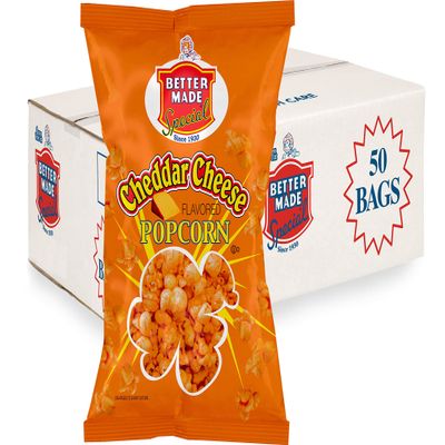 Better Made Special Cheese Flavored Popcorn - Case of 50 - .625oz Bags (CHEDDAR CHEESE)