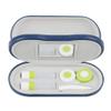 SteelFever 2 in 1 Double Sided Portable Glasses Case Travel Contact Lens Case (Blue)