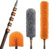 30 Foot High Reach Duster Kit with 5-24 ft Extension Pole // High Ceiling Duster Cleaning Kit with Telescopic Pole // Cobweb Duster // Feather Duster and Ceiling Fan Duster // The Ultimate Dusting Kit view 1