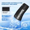 Elbow and Knee Ice Pack - Cold Ice Sleeve with Reusable Gel & Cold Therapy Compression for Knee, Shin Splints, Calf Strain, Flexible Ice Pack for Tennis Elbow, Tendinitis (Medium (Pack of 1), Black) view 3
