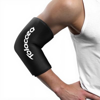 Elbow and Knee Ice Pack - Cold Ice Sleeve with Reusable Gel & Cold Therapy Compression for Knee, Shin Splints, Calf Strain, Flexible Ice Pack forTennis Elbow, Tendinitis(Small (Pack of 1), Black)