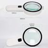 Lustar LED Illuminated Magnifier with 20X Magnification Lightweight Handheld Magnifying Glass for Reading Inspection Hobbies view 2