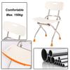 RTY-BY Folding Bath Bench Shower Chair Safety Seat Foldable Bathroom Stool | Living Spa Aid Bathtub Seat for Elderly, Seniors, Disabled | Heavy Duty and Lightweight Anti-Slip view 2