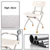 RTY-BY Folding Bath Bench Shower Chair Safety Seat Foldable Bathroom Stool | Living Spa Aid Bathtub Seat for Elderly, Seniors, Disabled | Heavy Duty and Lightweight Anti-Slip view 3
