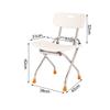 RTY-BY Folding Bath Bench Shower Chair Safety Seat Foldable Bathroom Stool | Living Spa Aid Bathtub Seat for Elderly, Seniors, Disabled | Heavy Duty and Lightweight Anti-Slip view 4