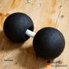 Blackroll DUOBALL 08 Double Massage Ball for Back, Neck, and Shoulders Compact Self-Massage Tool for Muscle Relaxation, Mobility & Recovery, Black, 6.3" x 3.2" view 4
