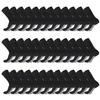 60 Pairs of Men's Extra Large Cotton Non-Skid Diabetic King Size Crew Socks, Non Binding Top Therapeutic Cotton Gripper Socks (Black, Shoe Size 12-14.5 US) view 1