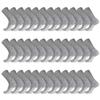 100 Pairs of Men's Extra Large Cotton Non-Skid Diabetic King Size Crew Socks, Non Binding Top Therapeutic Cotton Gripper Socks (Grey, Shoe Size 12-14.5 US) view 1