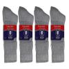 100 Pairs of Men's Cotton Non-Skid Diabetic Crew Socks, Non Binding Top Therapeutic Cotton Gripper Socks (Grey, Shoe Size 8-11 US) view 4