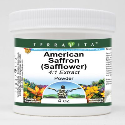 American Saffron (Safflower) 4:1 Powder (4 oz, ZIN: 512701)