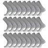 24 Pairs of Men's Extra Large Cotton Non-Skid Diabetic King Size Crew Socks, Non Binding Top Therapeutic Cotton Gripper Socks (Grey, Shoe Size 12-14.5 US) view 1