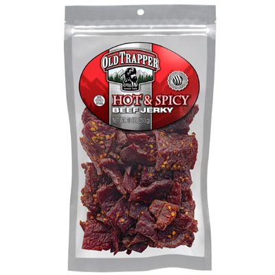 Old Trapper Beef Jerky, Spicy, 10 Ounce