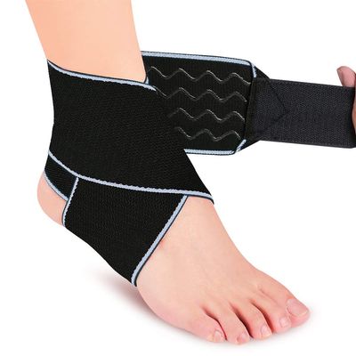2 PACK Ankle Brace, Adjustable Ankle Support Compression Sleeves for Sprained, Achilles Tendon, Plantar Fasciitis & Sports (Grey)