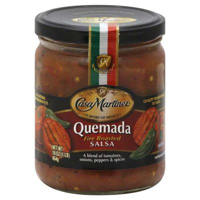 Casa Martinez Salsa Quemada Fire Roasted 16 OZ (Pack of 3)