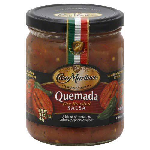 Casa Martinez Salsa Quemada Fire Roasted 16 OZ (Pack of 3)