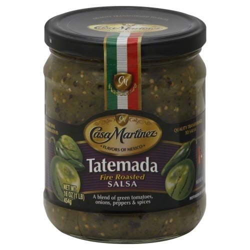 Casa Martinez Salsa Tatemada Green Fire Roasted - 16 OZ (Pack of 6)