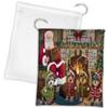 Doggie of the Day Christmas Cozy Holiday Fire Tails Yorkipoo Dogs Drawstring Laundry or Gift Bag LGB48551 view 1