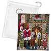 Doggie of the Day Christmas Cozy Holiday Fire Tails English Setter Dogs Drawstring Laundry or Gift Bag LGB48499 view 1