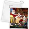 Santa Sleeping with English Springer Spaniel Dogs Drawstring Laundry or Gift Bag LGB48809 view 1