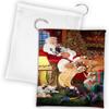 Doggie of the Day Santa Sleeping with French Bulldog Dogs Drawstring Laundry or Gift Bag LGB48810 view 1