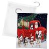 Doggie of the Day Christmas Express Delivery Red Truck Running Alaskan Malamute Dogs Drawstring Laundry or Gift Bag LGB48869 view 1