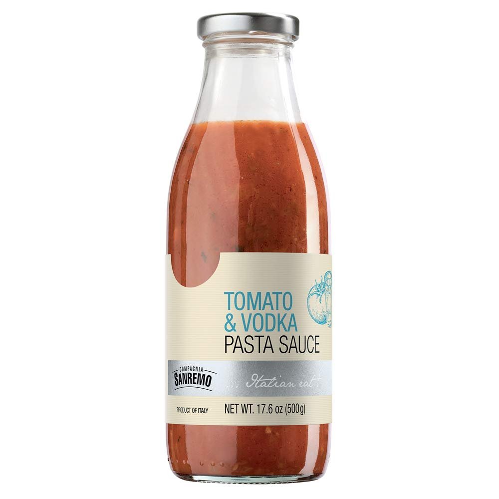 Sanremo Italian Tomato Vodka Pasta Sauce, Made with Real Fresh Ingredients, Extra Virgin Olive oil, and Produced in Italy, 17.6 ounces (Pack of 2)