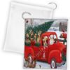 Christmas Santa Express Delivery Red Truck Airedale Dogs Drawstring Laundry or Gift Bag LGB48264 view 1