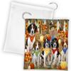 Fall Festive Harvest Time Gathering Treeing Walker Coonhound Dogs Drawstring Laundry or Gift Bag LGB48446 view 1